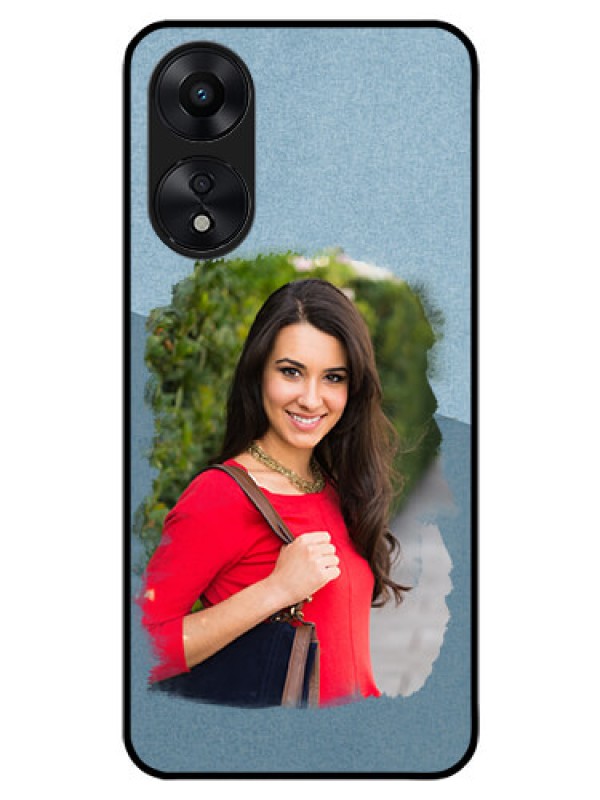 Custom Oppo A78 5G Custom Glass Mobile Case - Grunge Line Art Design