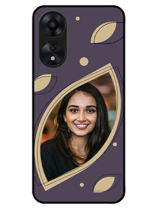 Custom Oppo A78 5G Custom Glass Mobile Case - Falling Leaf Design