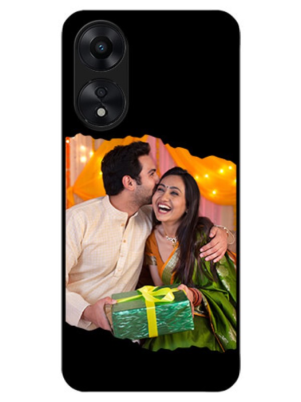 Custom Oppo A78 5G Custom Glass Phone Case - Tear-off Design