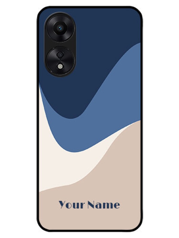 Custom Oppo A78 5G Custom Glass Phone Case - Abstract Drip Art Design