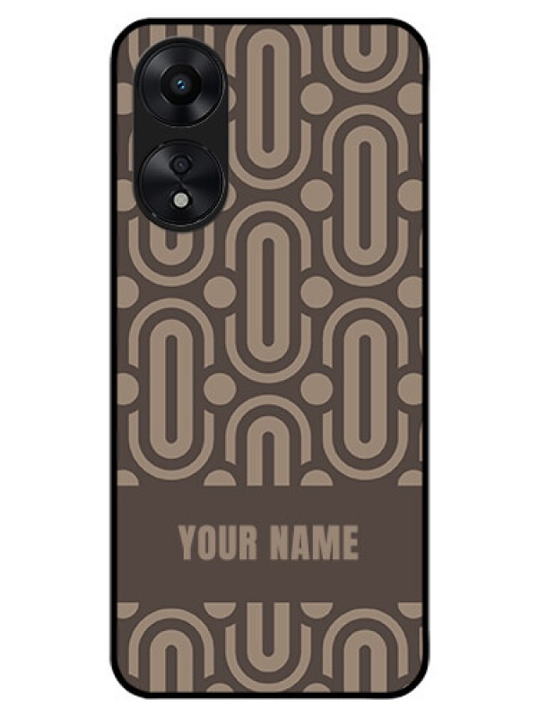 Custom Oppo A78 5G Custom Glass Phone Case - Captivating Zero Pattern Design
