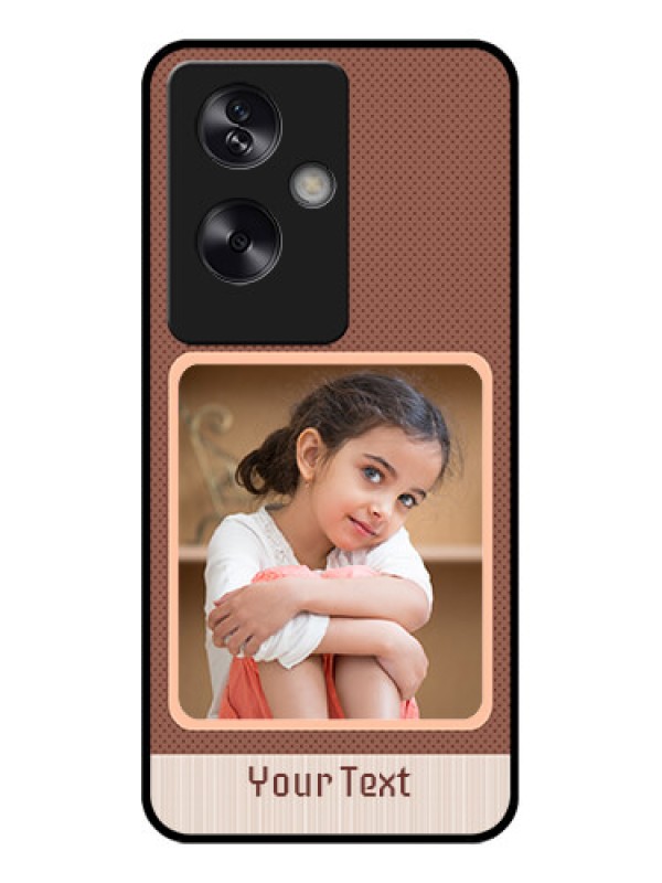 Custom Oppo A79 5G Custom Glass Phone Case - Simple Pic Upload Design