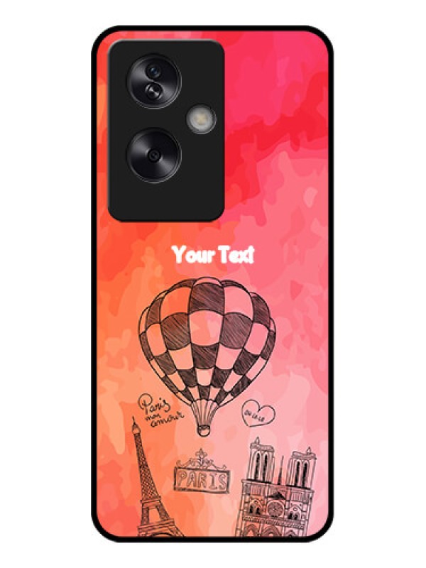 Custom Oppo A79 5G Custom Glass Phone Case - Paris Theme Design