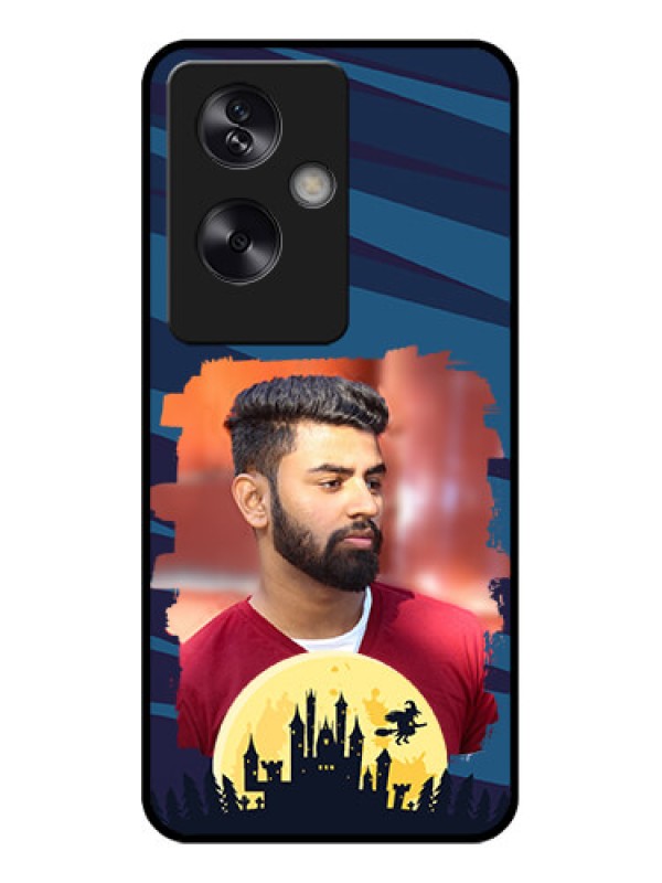 Custom Oppo A79 5G Custom Glass Phone Case - Halloween Witch Design
