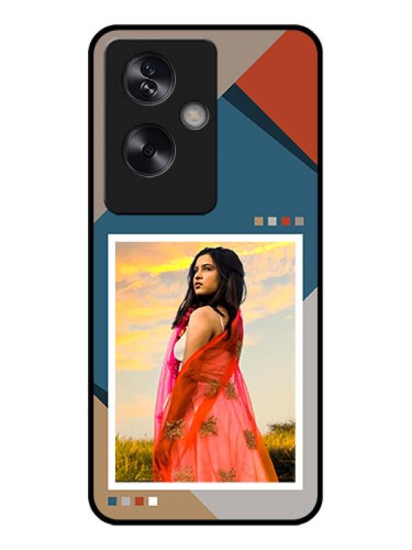Custom Oppo A79 5G Custom Glass Phone Case - Retro Color Pallet Design