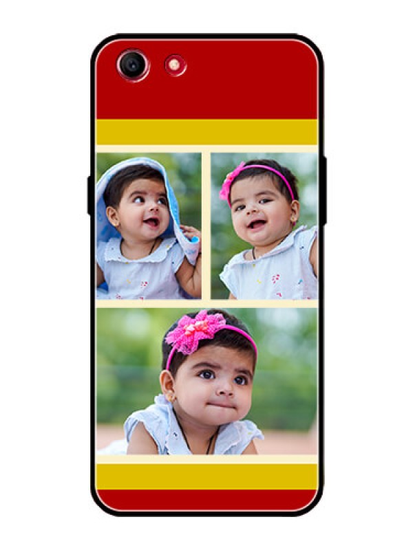 Custom Oppo A83 Custom Glass Mobile Case  - Multiple Pic Upload Design