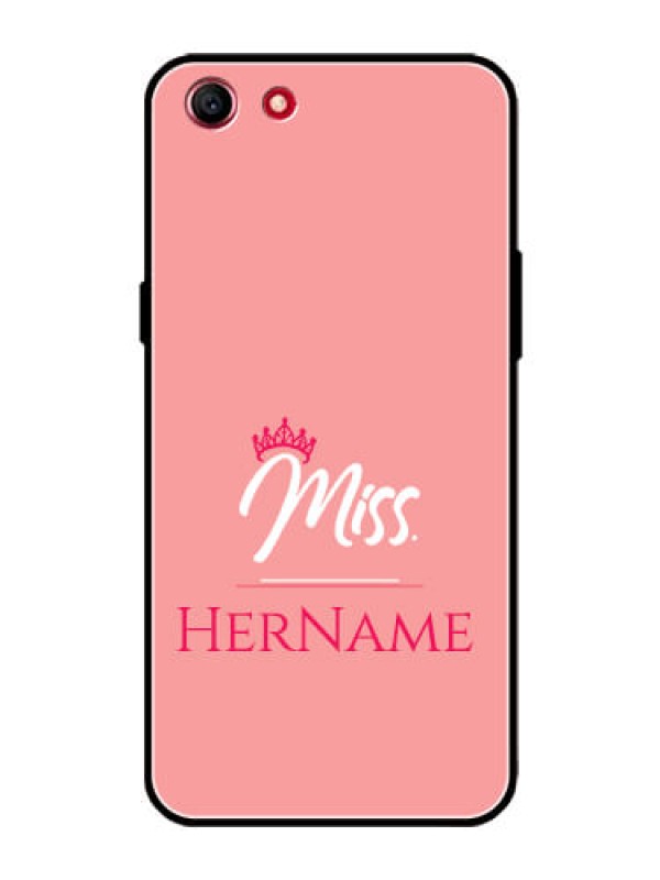Custom Oppo A83 Custom Glass Phone Case Mrs with Name