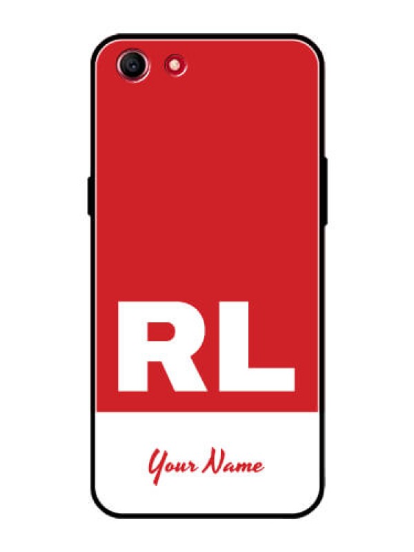 Custom Oppo A83 Personalized Glass Phone Case - dual tone custom text Design