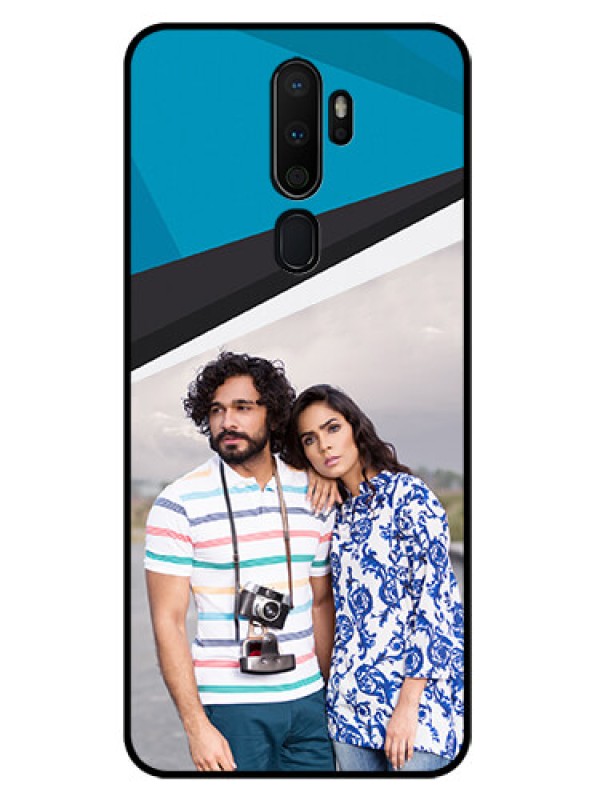 Custom Oppo A9 2020 Photo Printing on Glass Case  - Simple Pattern Photo Upload Design