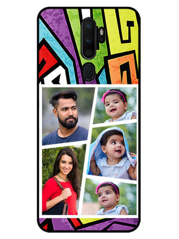 Custom Oppo A9 2020 Custom Glass Phone Case  - Graffiti pattern Design