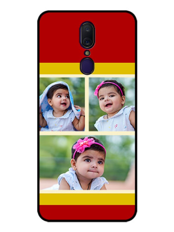 Custom Oppo A9 Custom Glass Mobile Case  - Multiple Pic Upload Design