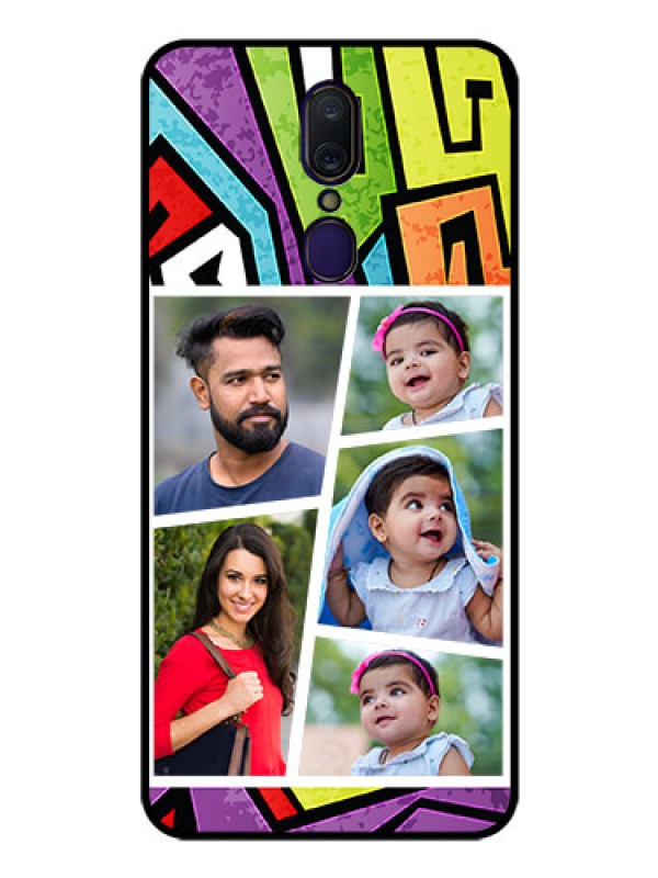 Custom Oppo A9 Custom Glass Phone Case  - Graffiti pattern Design