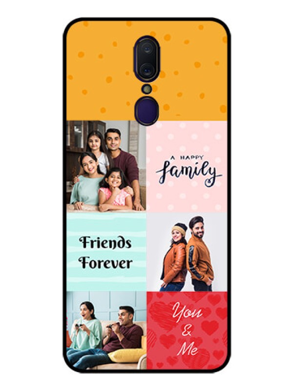 Custom Oppo A9 Personalized Glass Phone Case  - Images with Quotes Design