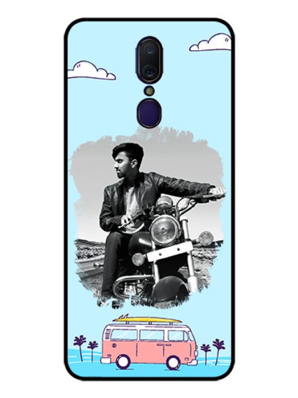 Custom Oppo A9 Photo Printing on Glass Case  - Travel & Adventure Design
