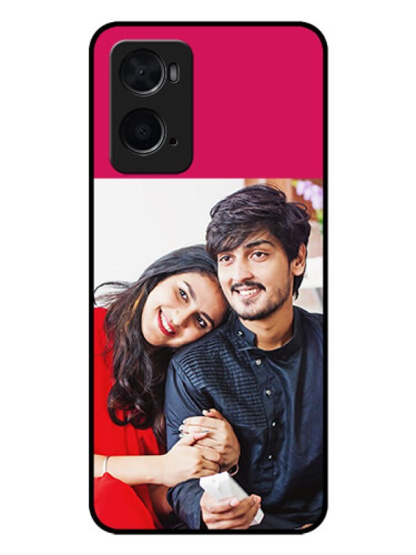 Custom Oppo A96 Custom Glass Mobile Case - Anniversary Cover Design
