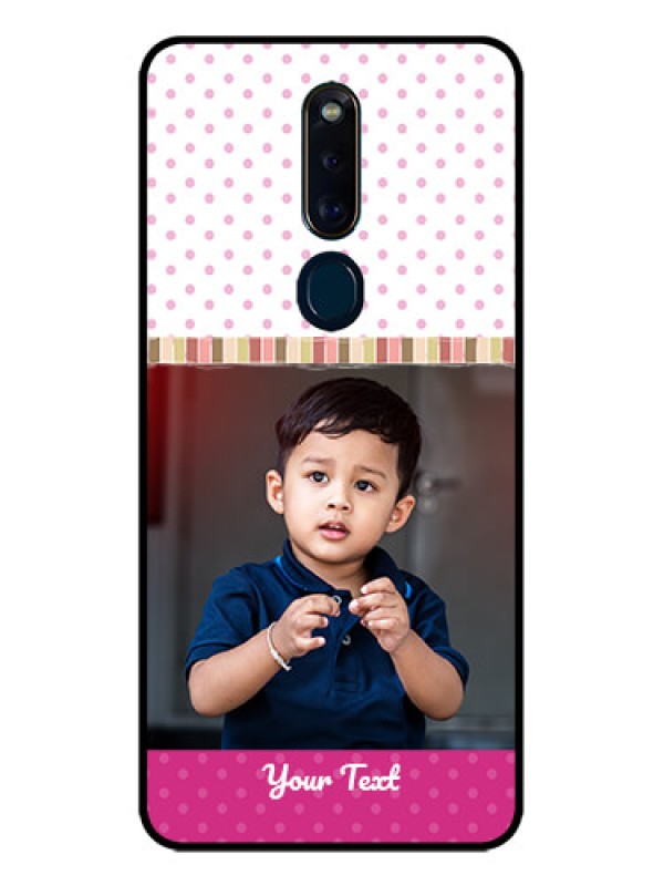 Custom Oppo F11 Pro Photo Printing on Glass Case  - Cute Girls Cover Design