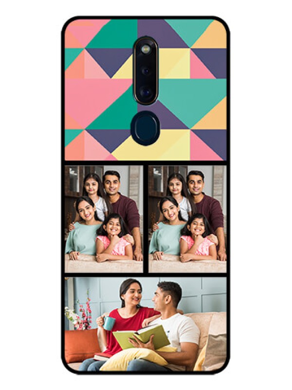 Custom Oppo F11 Pro Custom Glass Phone Case  - Bulk Pic Upload Design