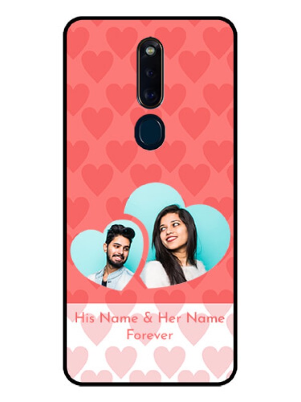 Custom Oppo F11 Pro Personalized Glass Phone Case  - Couple Pic Upload Design