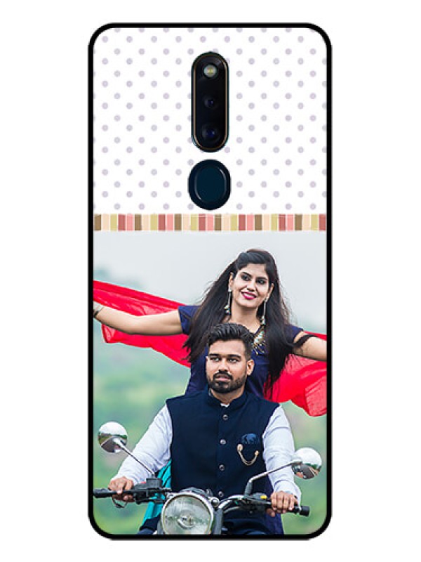 Custom Oppo F11 Pro Photo Printing on Glass Case  - Cute Family Design
