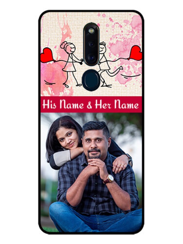 Custom Oppo F11 Pro Photo Printing on Glass Case  - You and Me Case Design
