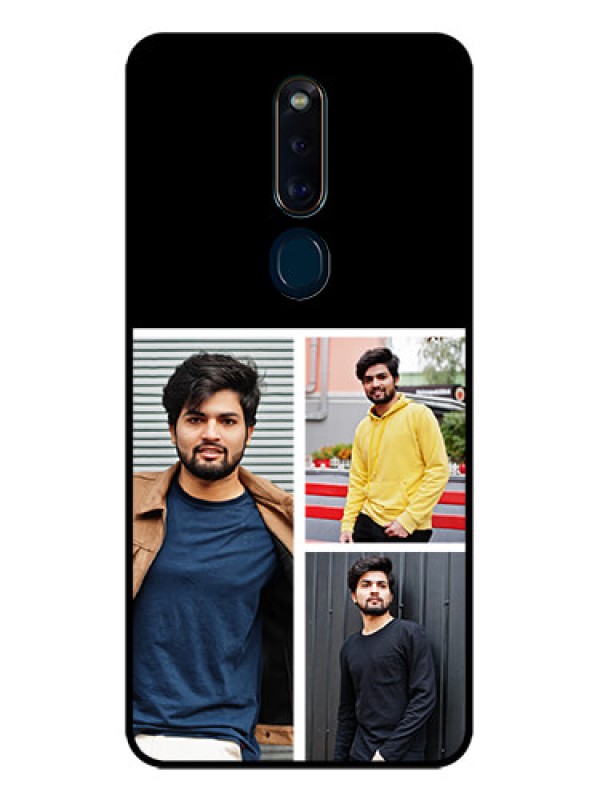 Custom Oppo F11 Pro Photo Printing on Glass Case  - Upload Multiple Picture Design