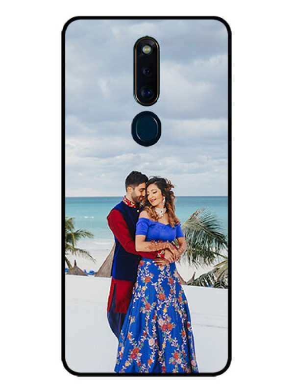 Custom Oppo F11 Pro Photo Printing on Glass Case  - Upload Full Picture Design