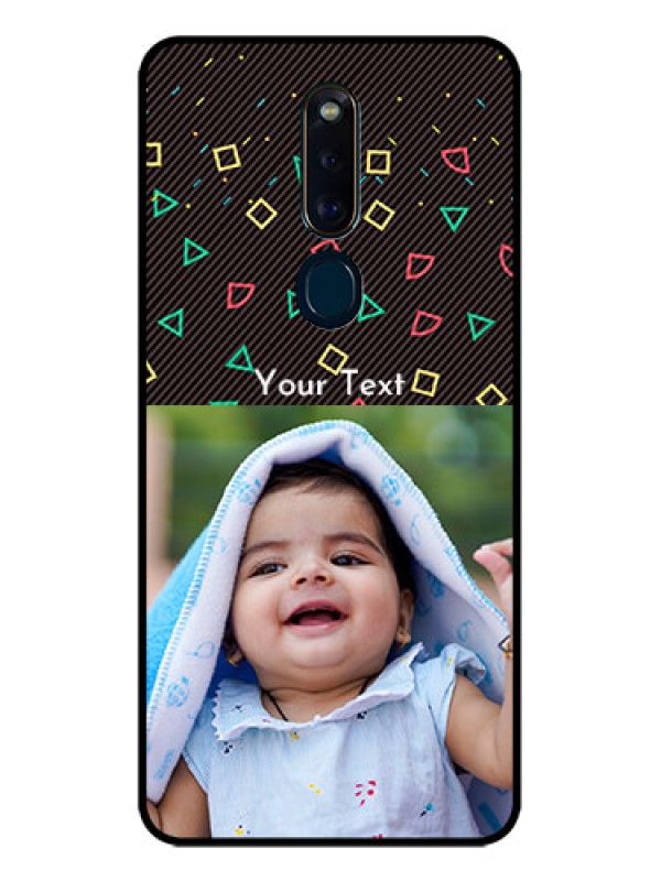 Custom Oppo F11 Pro Custom Glass Phone Case  - with confetti birthday design