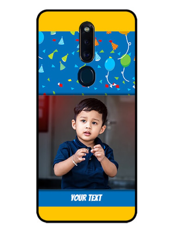 Custom Oppo F11 Pro Custom Glass Mobile Case  - Birthday Wishes Design