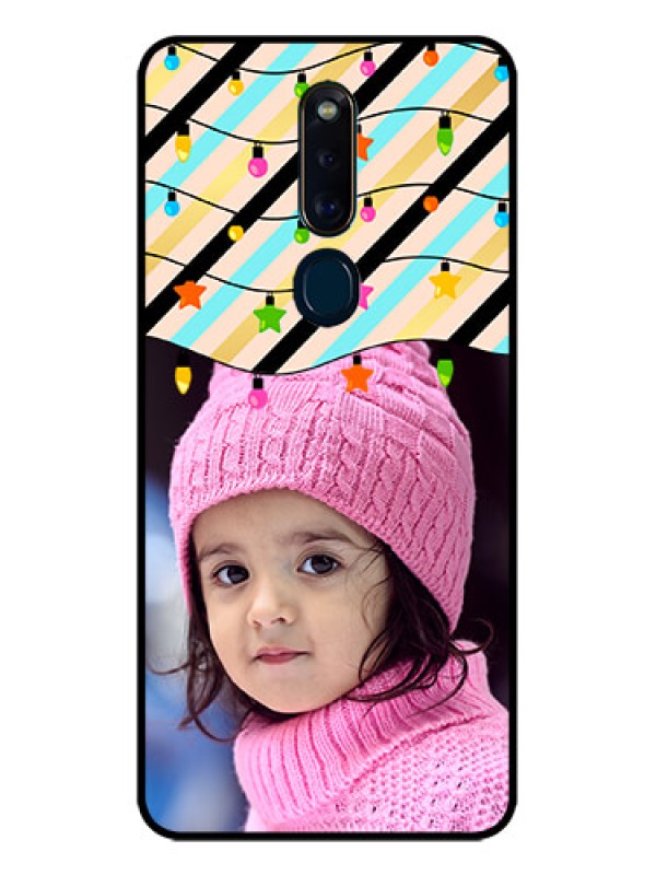 Custom Oppo F11 Pro Custom Glass Mobile Case  - Lights Hanging Design