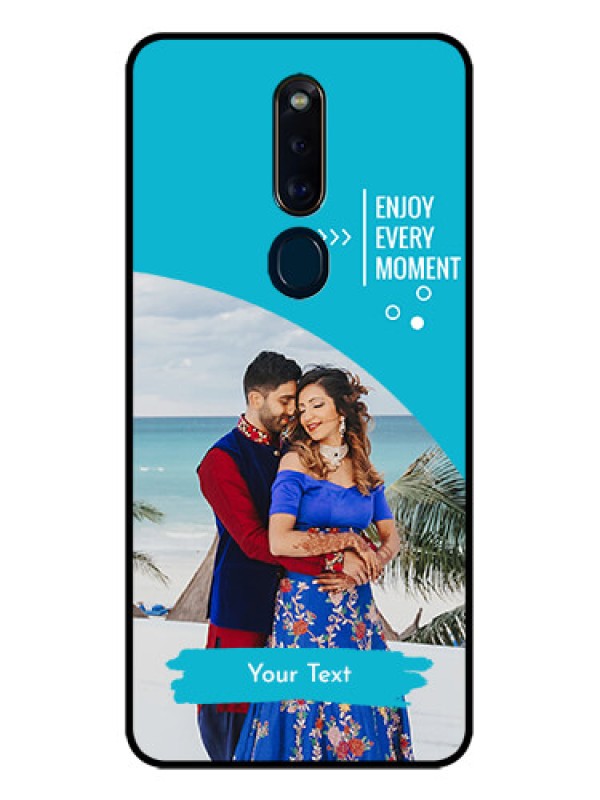 Custom Oppo F11 Pro Custom Glass Mobile Case  - Happy Moment Design