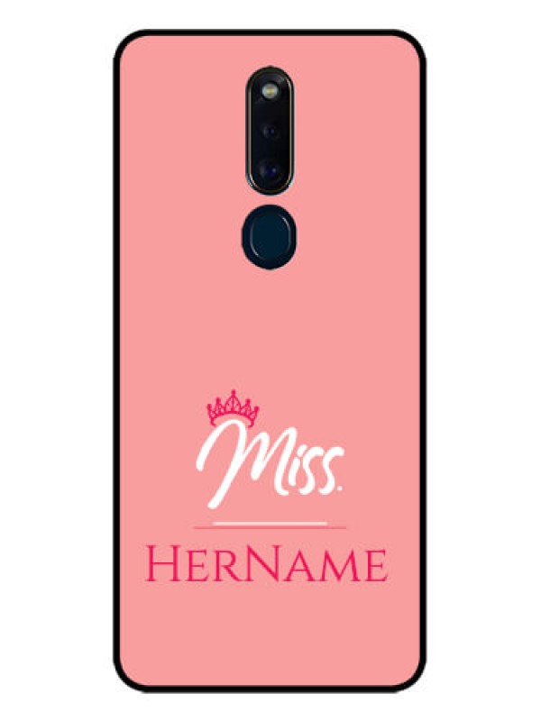 Custom Oppo F11 Pro Custom Glass Phone Case Mrs with Name