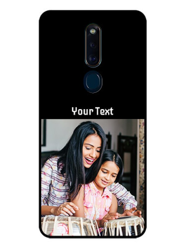 Custom Oppo F11 Pro Photo with Name on Glass Phone Case