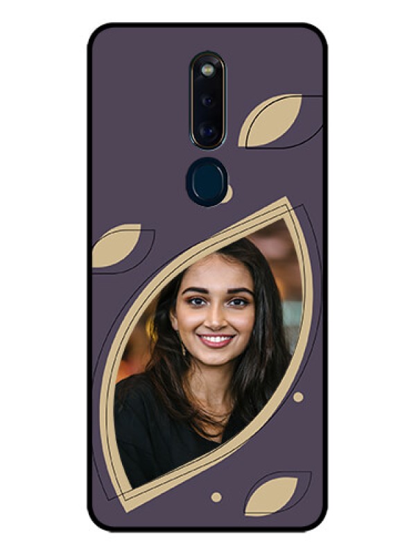 Custom Oppo F11 Pro Custom Glass Mobile Case - Falling Leaf Design