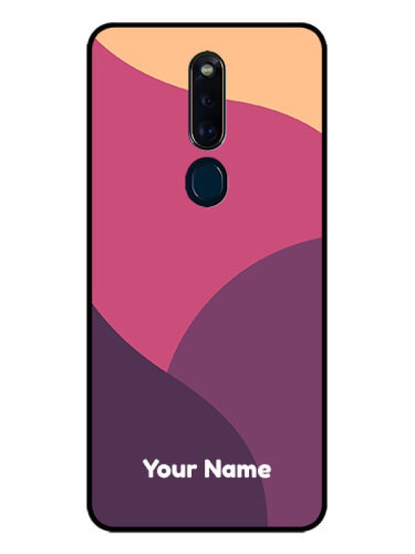 Custom Oppo F11 Pro Custom Glass Phone Case - Mixed Multi-colour abstract art Design