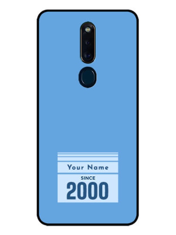 Custom Oppo F11 Pro Custom Glass Mobile Case - Custom Year of birth Design