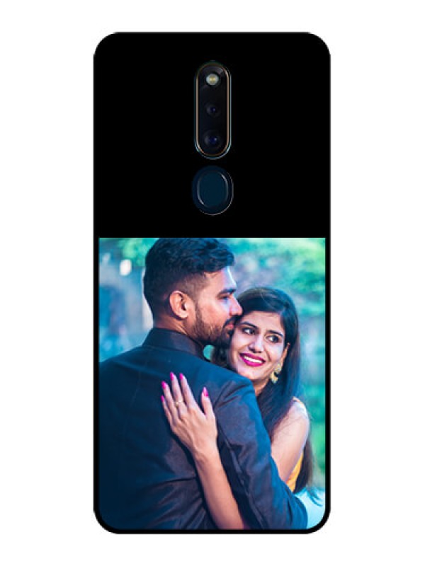 Custom Oppo F11 Pro Custom Glass Phone Case - Upload Full Picture With Custom Color Design