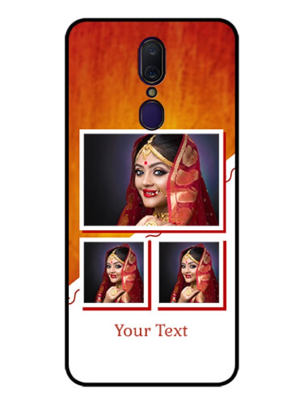 Custom Oppo F11 Custom Glass Phone Case  - Wedding Memories Design  