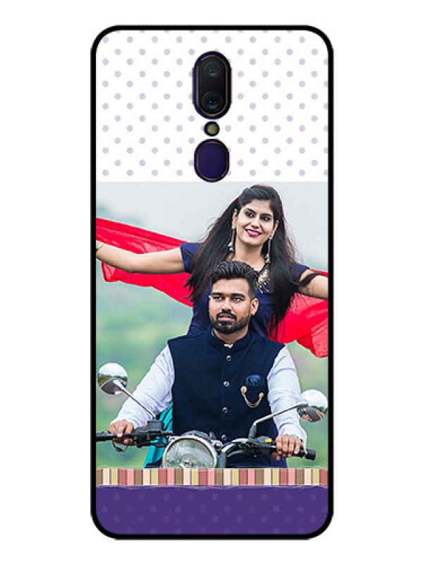 Custom Oppo F11 Photo Printing on Glass Case  - Cute Family Design