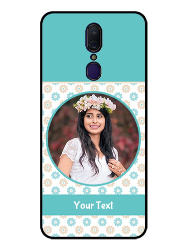 Custom Oppo F11 Custom Glass Mobile Case  - Beautiful Flowers Design