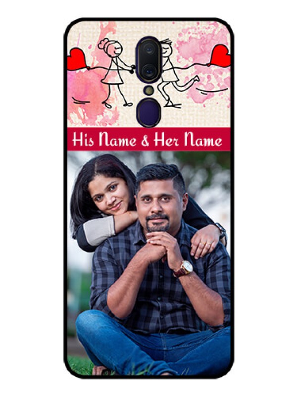 Custom Oppo F11 Photo Printing on Glass Case  - You and Me Case Design