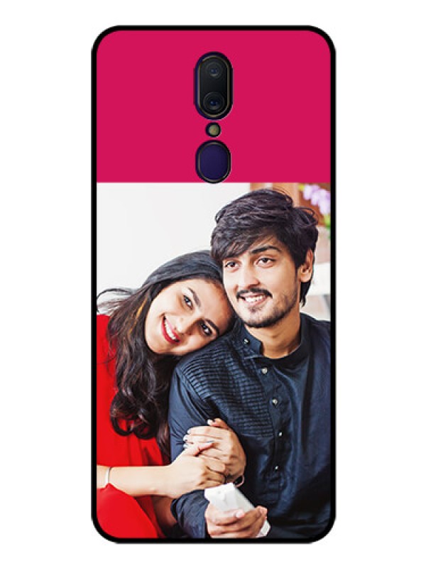 Custom Oppo F11 Custom Glass Mobile Case  - Anniversary Cover Design