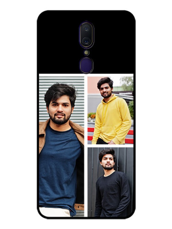 Custom Oppo F11 Photo Printing on Glass Case  - Upload Multiple Picture Design