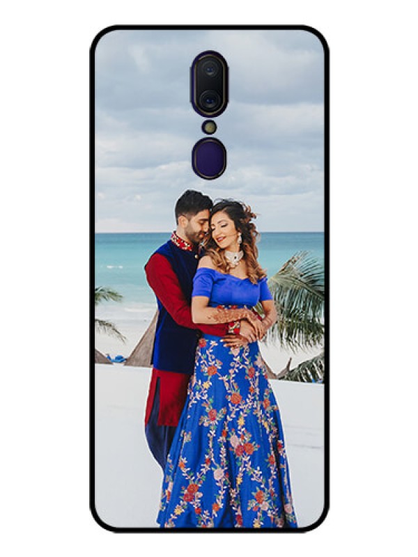 Custom Oppo F11 Photo Printing on Glass Case  - Upload Full Picture Design