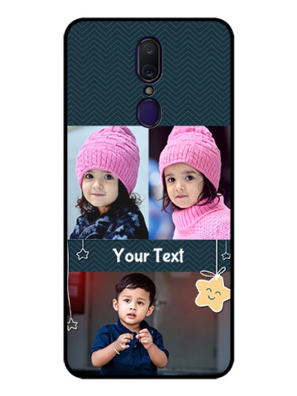 Custom Oppo F11 Custom Glass Mobile Case  - Hanging Stars Design