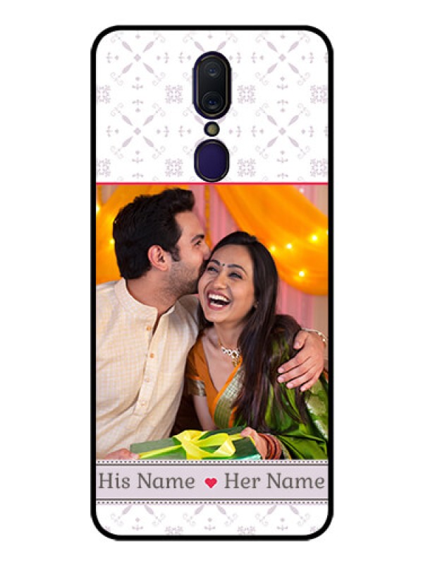 Custom Oppo F11 Custom Glass Mobile Case  - with Photo and Ethnic Design