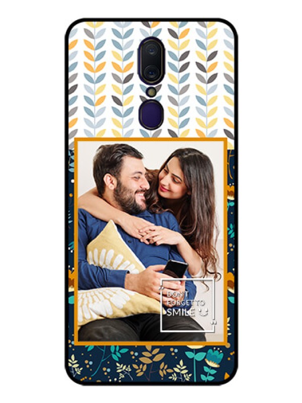 Custom Oppo F11 Custom Glass Mobile Case  - Pattern Design