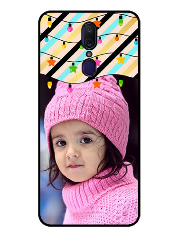 Custom Oppo F11 Custom Glass Mobile Case  - Lights Hanging Design