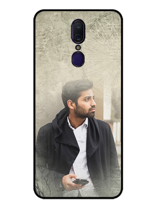 Custom Oppo F11 Custom Glass Phone Case  - with vintage design