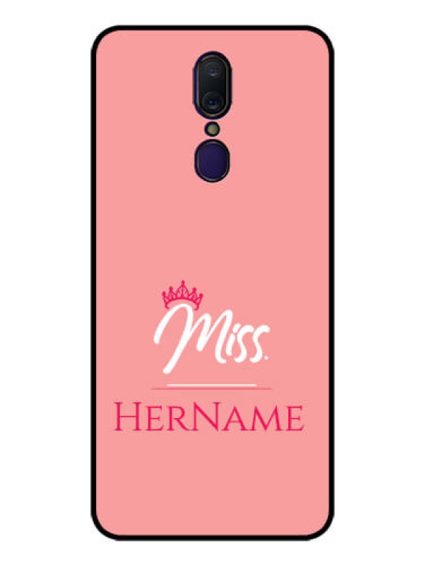 Custom Oppo F11 Custom Glass Phone Case Mrs with Name
