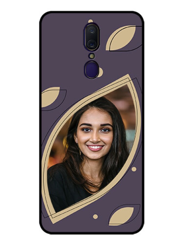 Custom Oppo F11 Custom Glass Mobile Case - Falling Leaf Design
